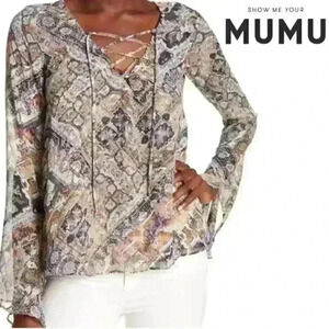 Show Me Your MuMu The Zuko Bell Sleeve Top